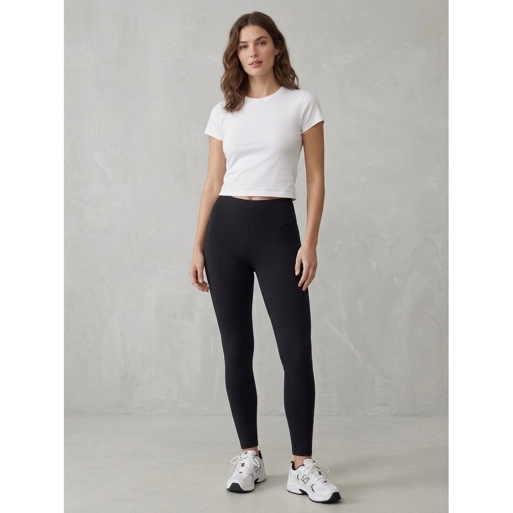 Tna Aritzia Atmosphere High-Rise Leggings Black Cotton Spandex XXS CSJ3-6326-28